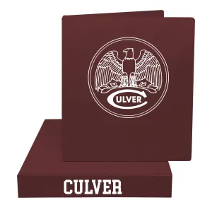 1 1/2" Vinyl 3 Ring Binder- Maroon