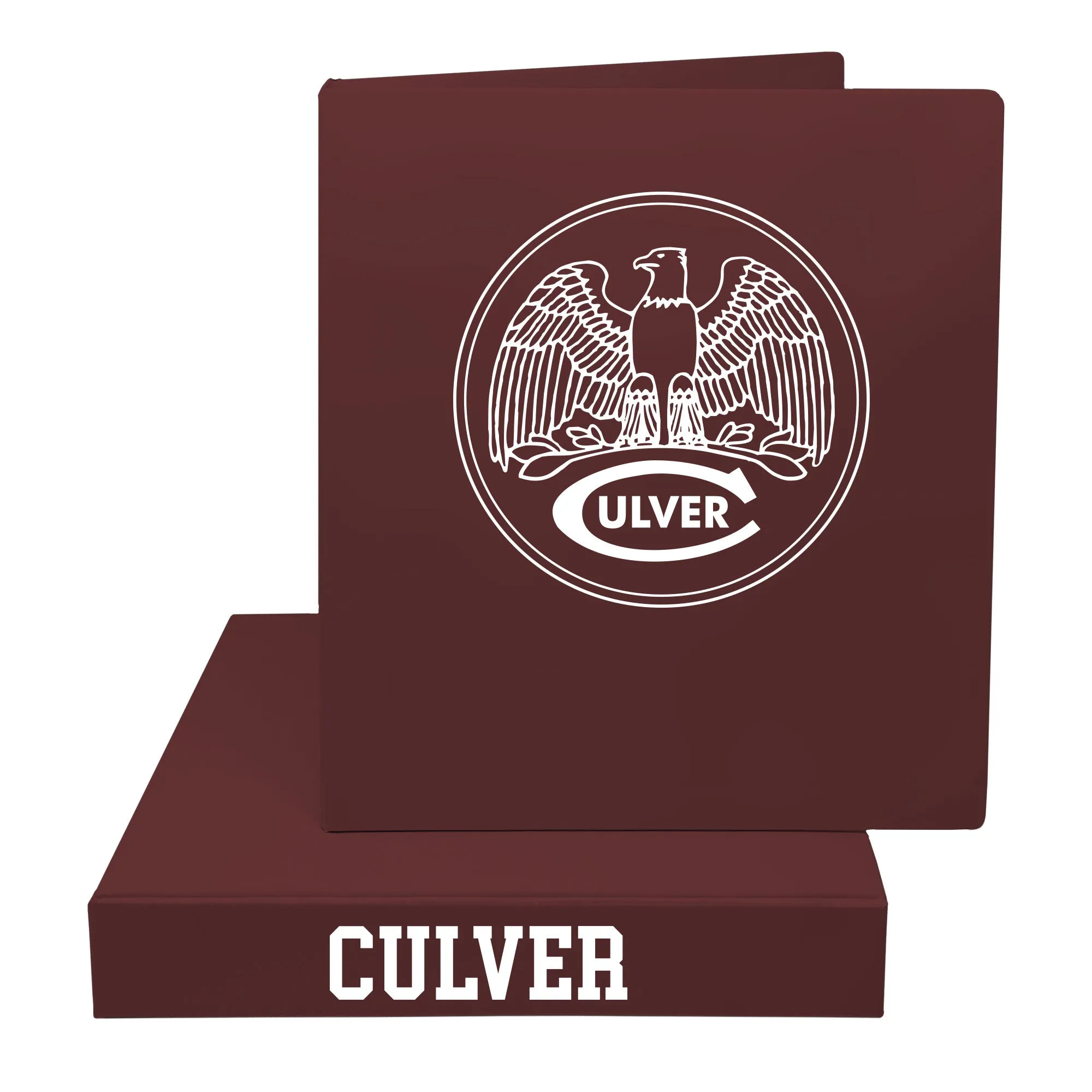 1 1/2" Vinyl 3 Ring Binder- Maroon
