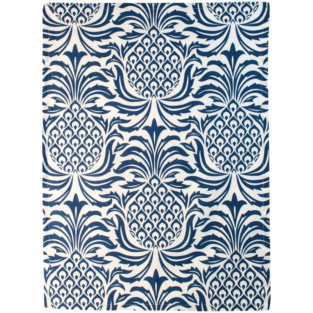 100% Cotton Tea Towel - Leon Blue
