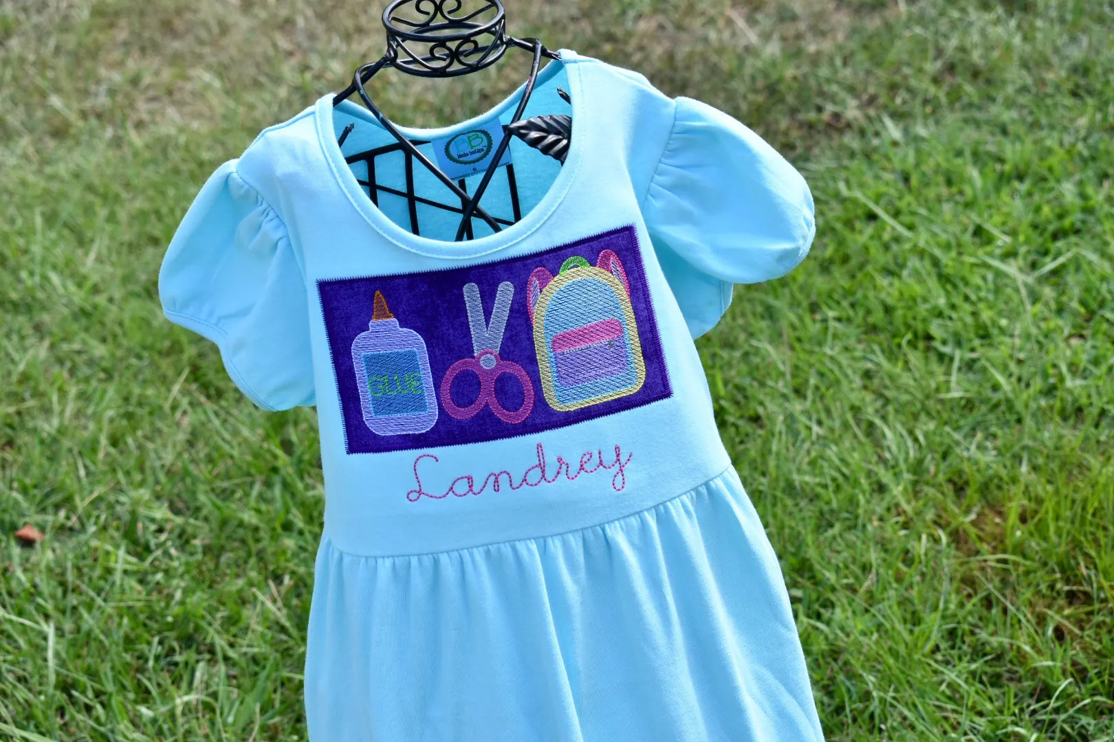1106 - SCHOOL SUPPLIES TRIO - SKETCH EMPIRE DRESS