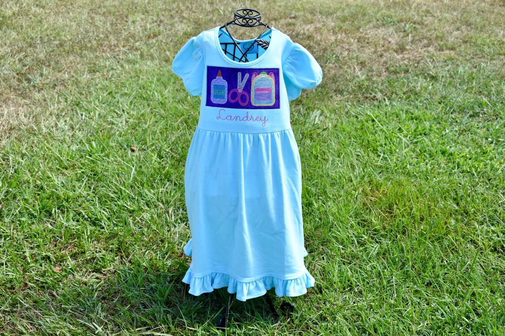 1106 - SCHOOL SUPPLIES TRIO - SKETCH EMPIRE DRESS
