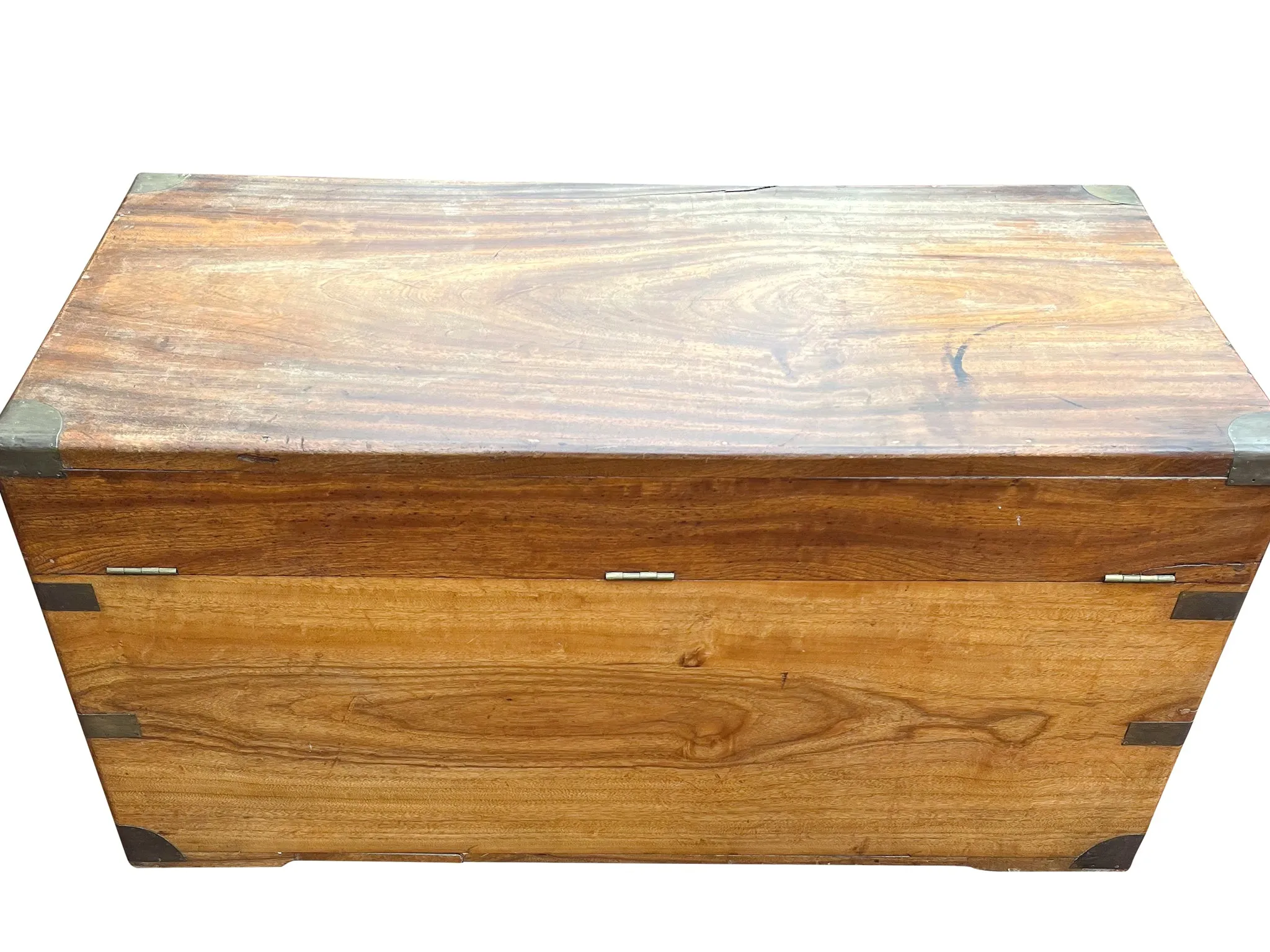 19th Century English Camphorwood Chest