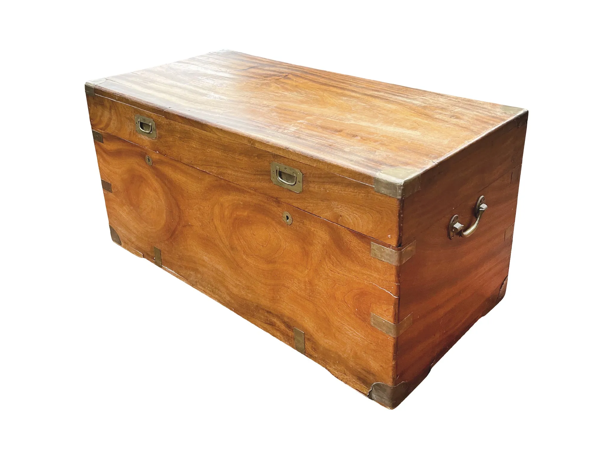 19th Century English Camphorwood Chest