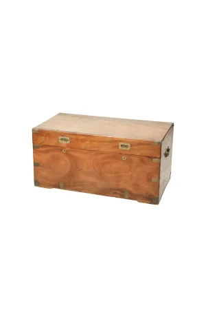 19th Century English Camphorwood Chest