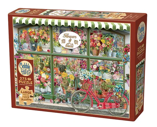 275pc Puzzle Cobble Hill Flowers and Cacti Shop