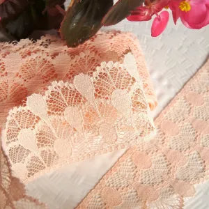 2¼" Raindrops Lace Trim - Peach