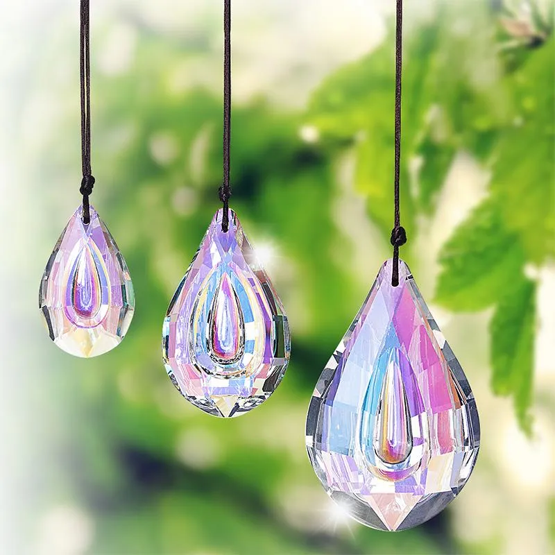 3 Beautiful Crystal Prism Window Hanging Sun Catchers