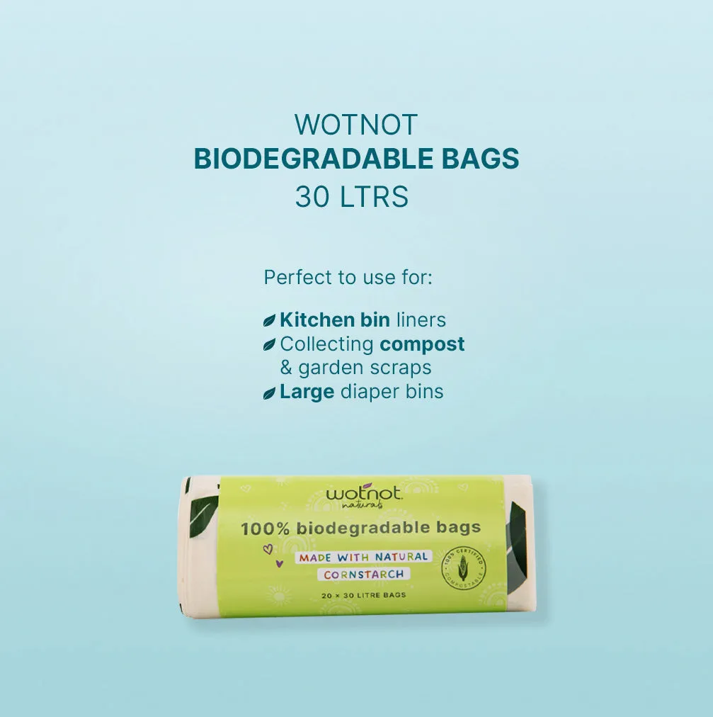 30L Biodegradable Bin Bags