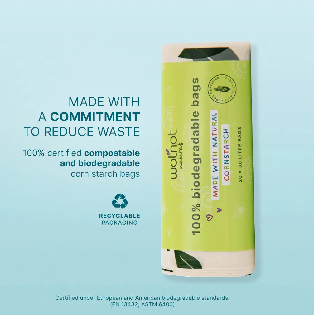 30L Biodegradable Bin Bags