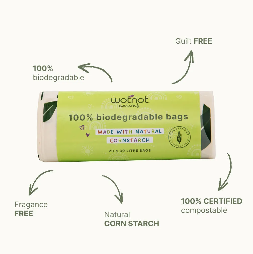 30L Biodegradable Bin Bags