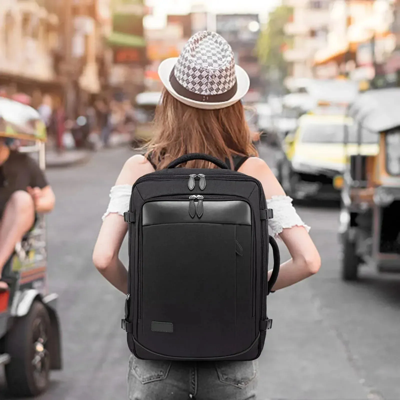 40L Large Capacity Backpack Laptop Backpack Expandable Large Suitcase Waterproof Luggage Travel Backpack