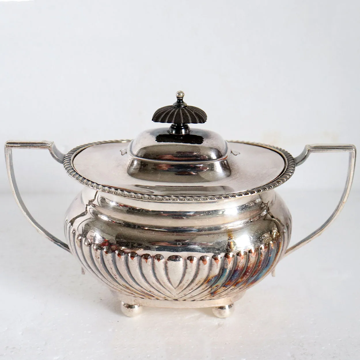 8-Piece English Charles Howard Collins Victorian Silverplate Tea Service