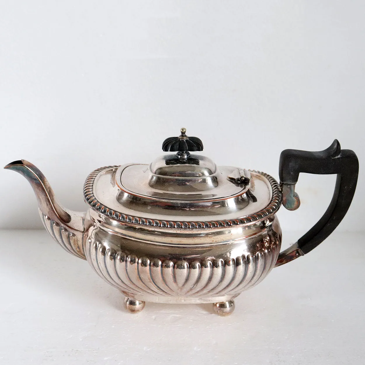 8-Piece English Charles Howard Collins Victorian Silverplate Tea Service