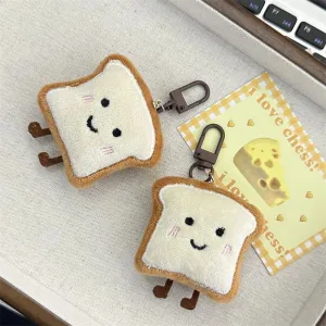 Adorable Kawaii Toast Bread Plush Pendant - Whimsical Bag Charm & Gift Delight 🌟🥪✨