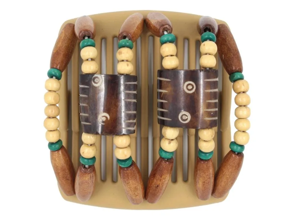 African Butterfly Chameleon Hair Comb - Stones & Bones Blonde 43