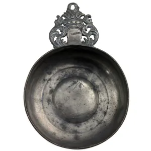 American Danforth & Boardman Pewter Coronet Ear Porringer
