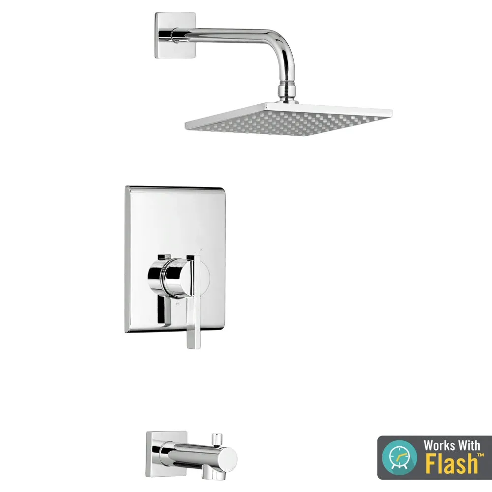 American Standard - TU184.502.002 - Times Square Tub and Shower Trim Kit with Cartridge - LESS VALVE