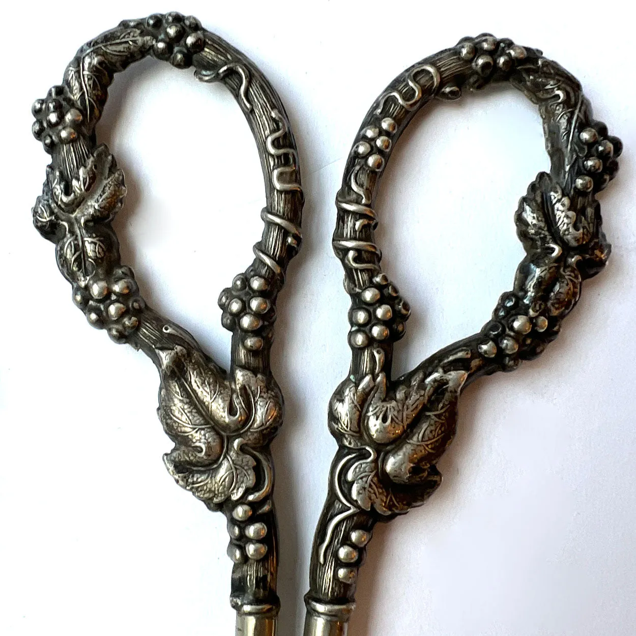 American Webster Sterling Silver Grape Shears/Scissors and Dinner Bell