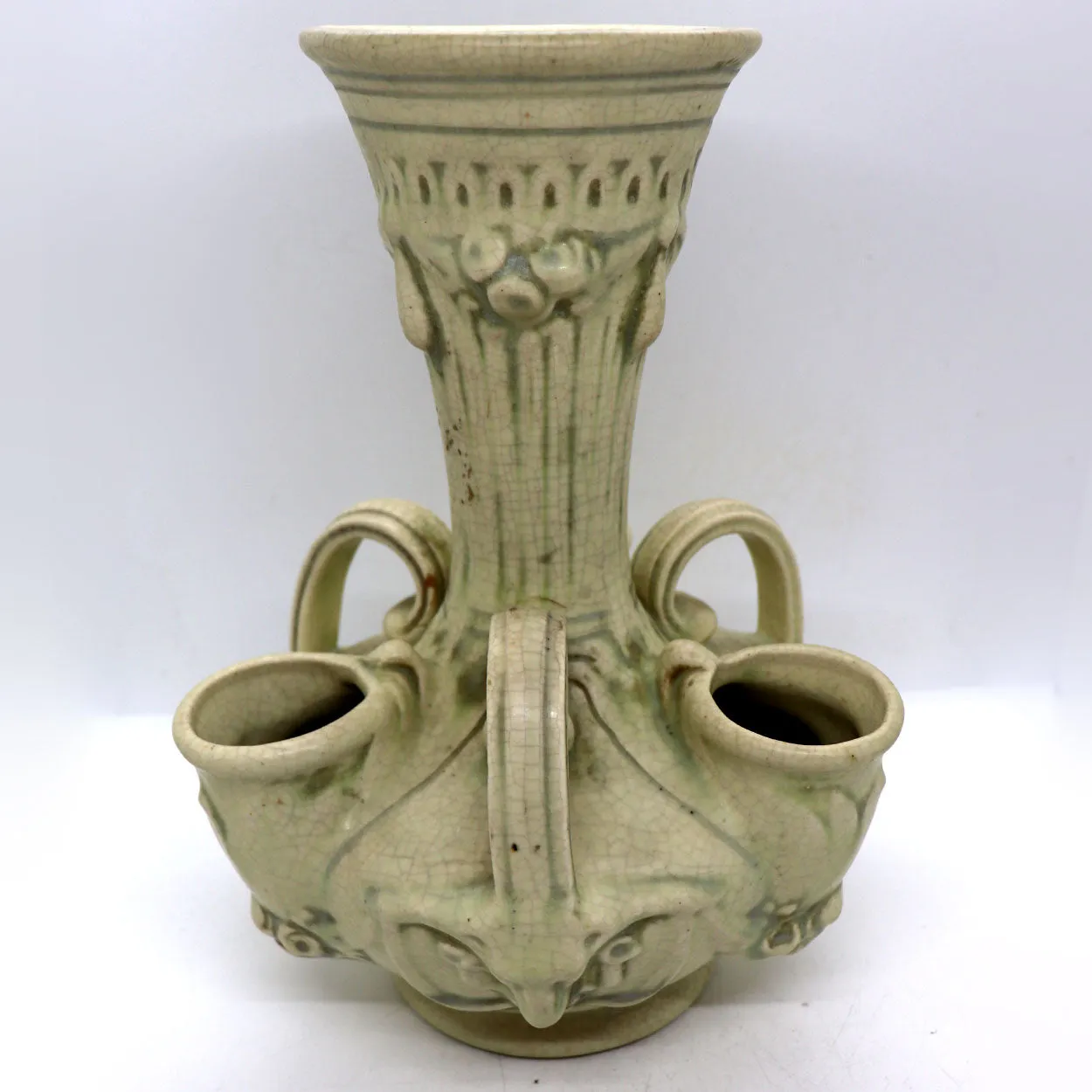 American Weller Creamware Pottery Roma Crocus Vase