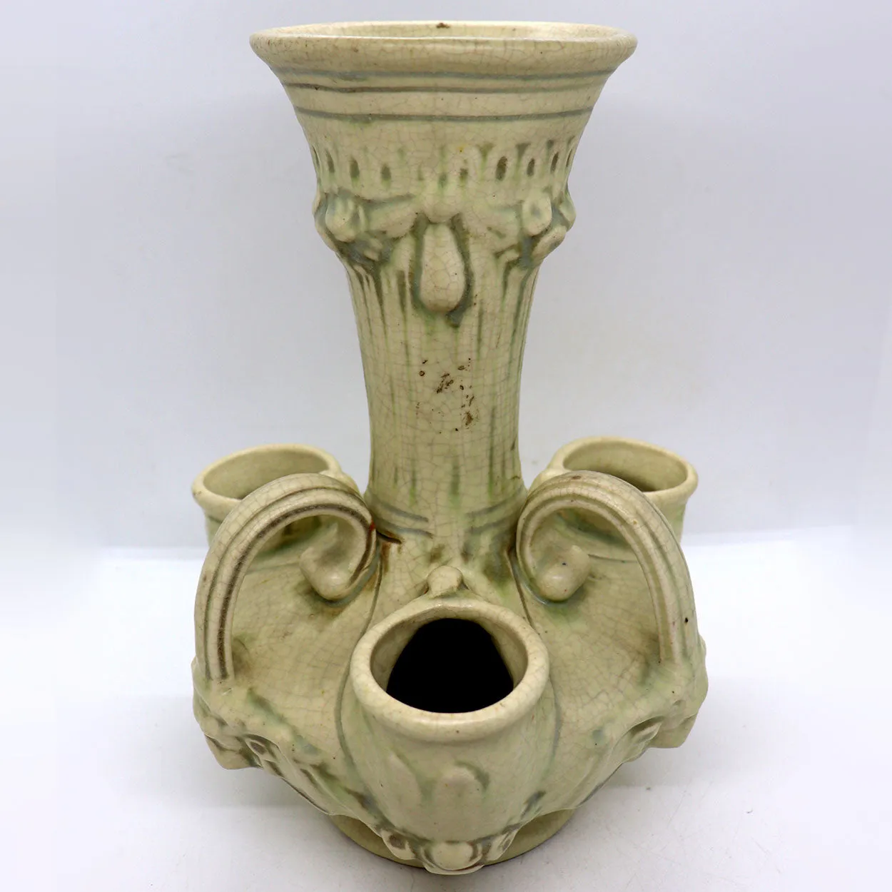 American Weller Creamware Pottery Roma Crocus Vase
