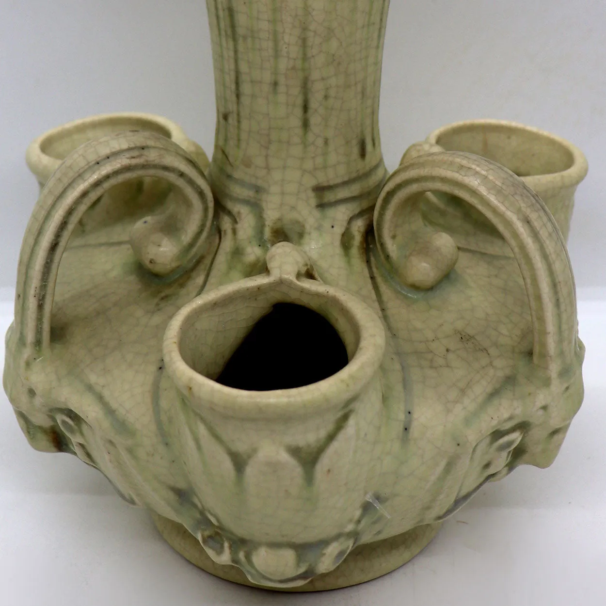 American Weller Creamware Pottery Roma Crocus Vase