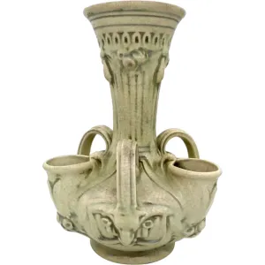 American Weller Creamware Pottery Roma Crocus Vase