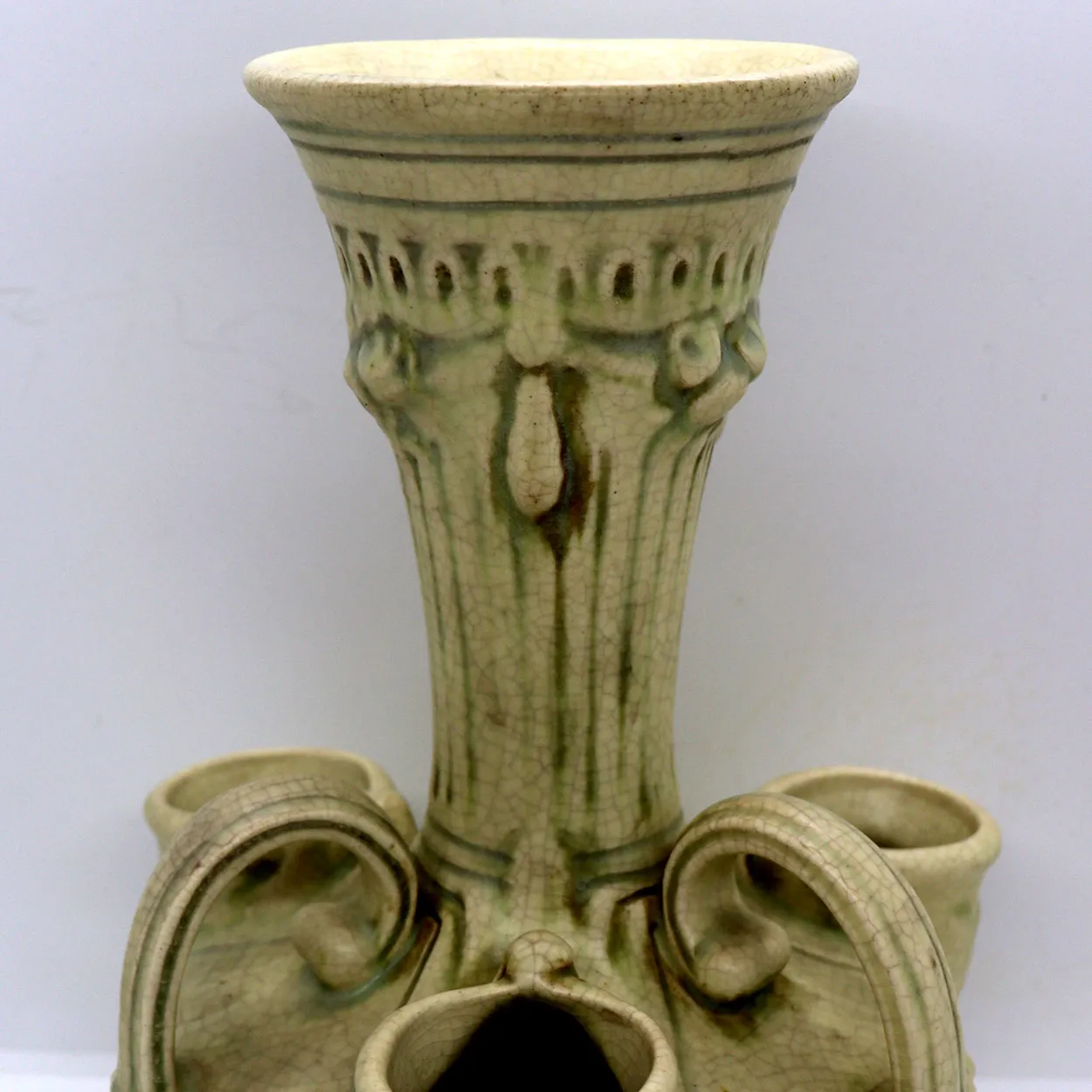 American Weller Creamware Pottery Roma Crocus Vase