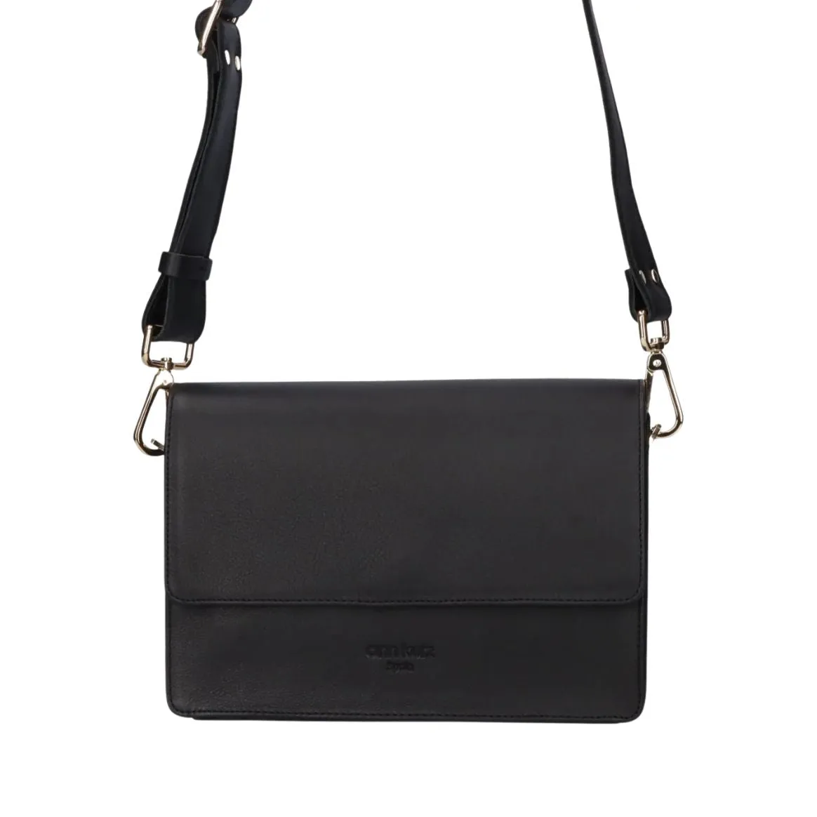 ANN KURZ Perfect square crossbody bag nappa black women