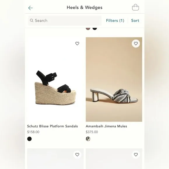 Anthropologie SCHUTZ Black Crossover Platform Espadrille Sandal Wedge Sz 8