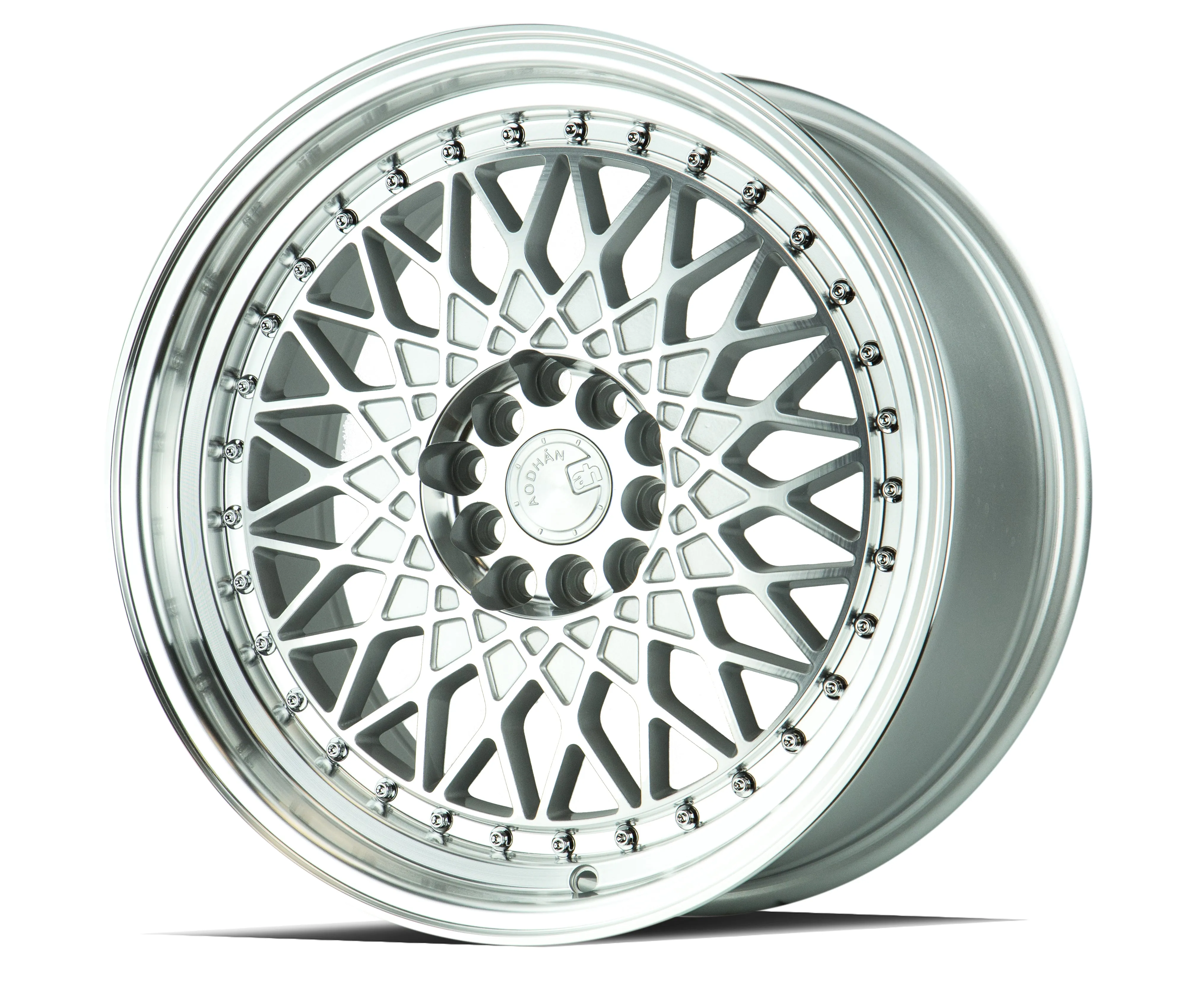Aodhan AH05 16x8 4x100/114.3  15 Silver Machined Face And Lip