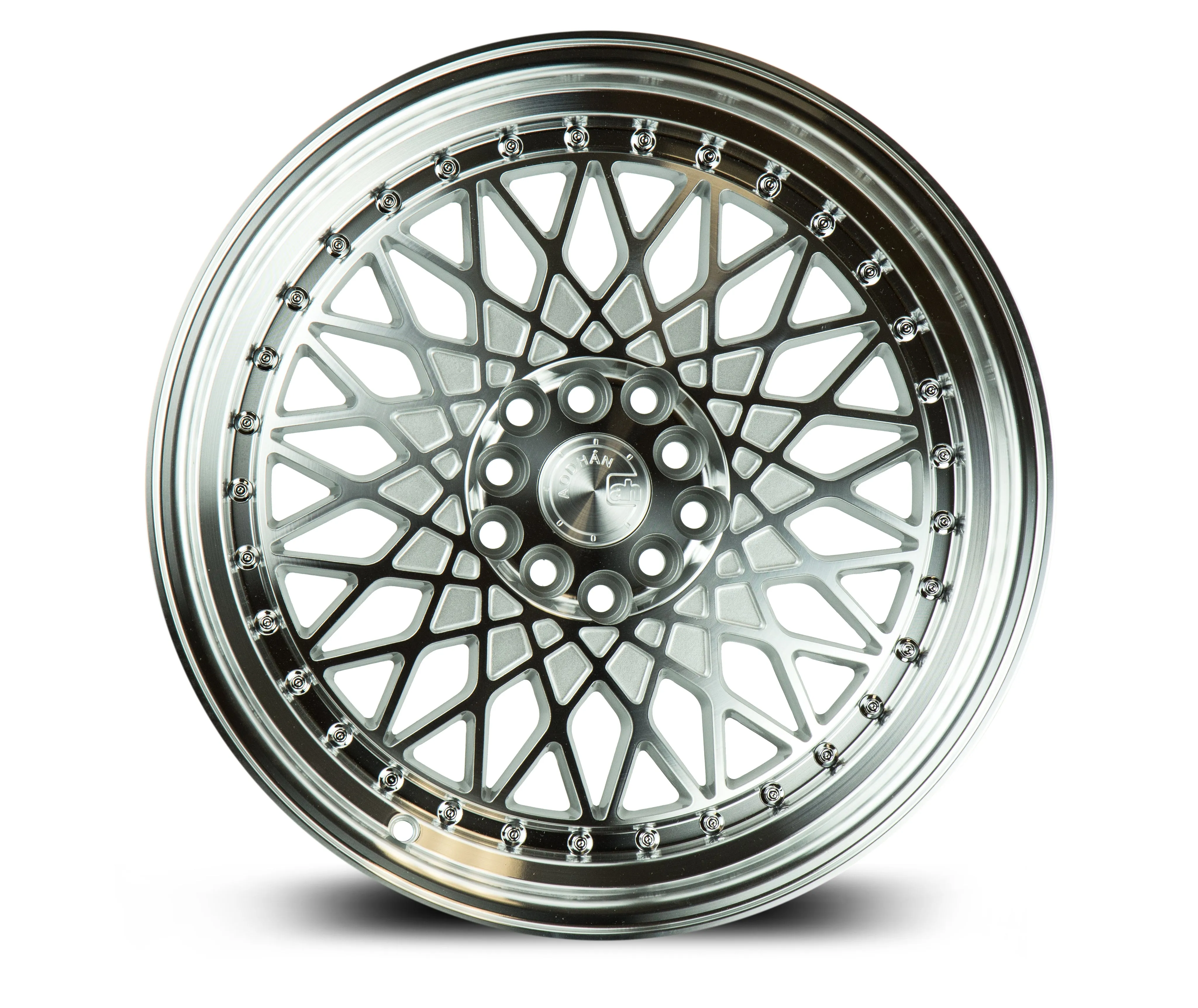 Aodhan AH05 16x8 4x100/114.3  15 Silver Machined Face And Lip