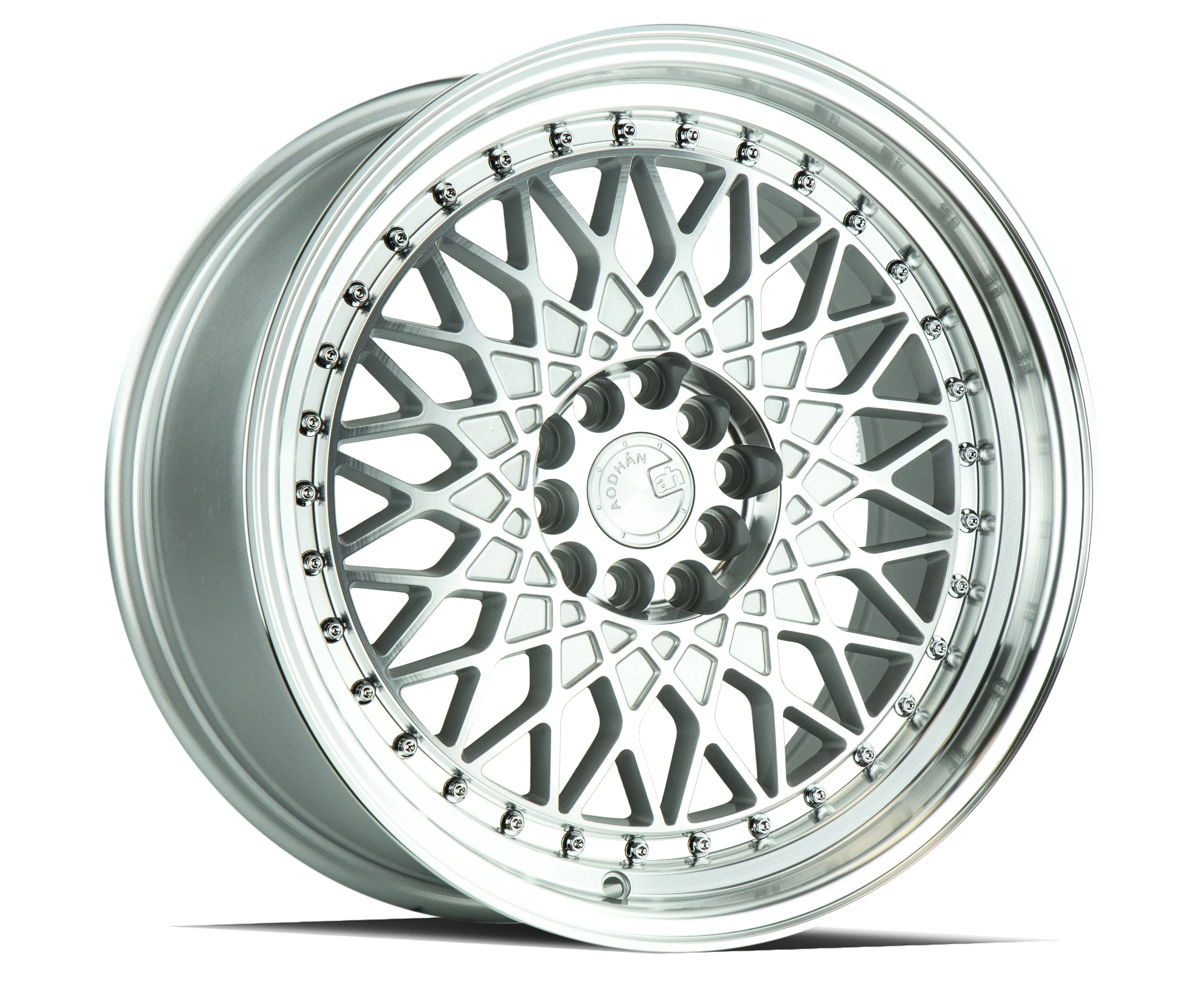 Aodhan AH05 16x8 4x100/114.3  15 Silver Machined Face And Lip