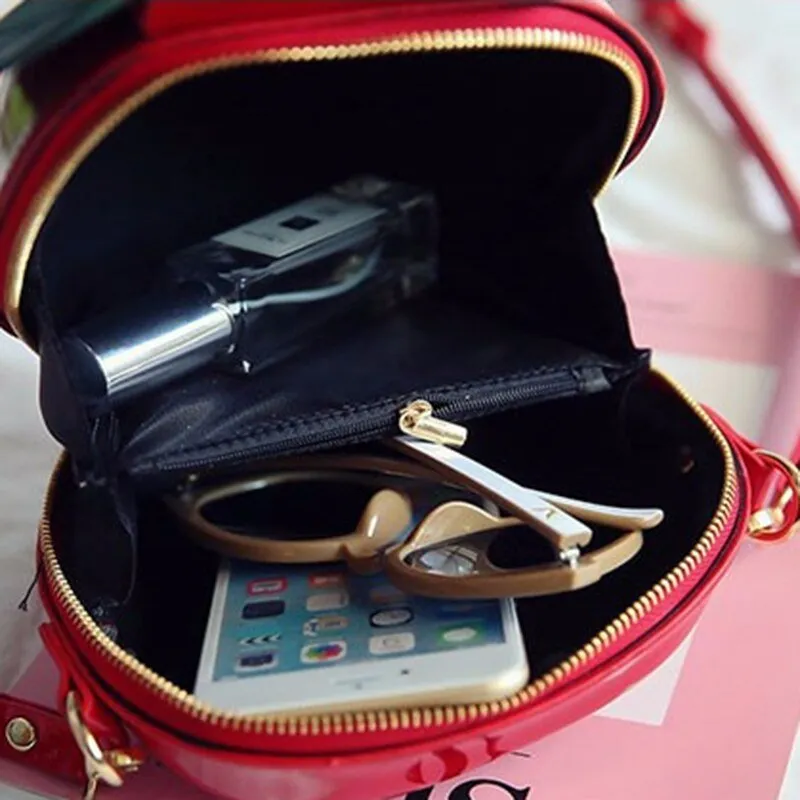 Apple Shaped Crossbody Bag, Mini Size