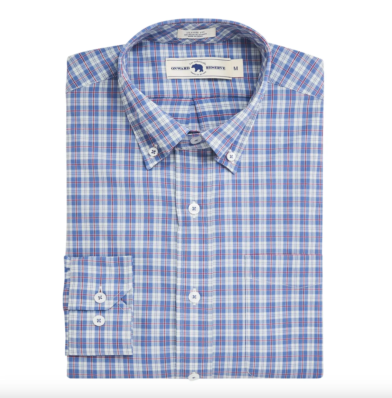 Applecross Button Down-Blue Horizon