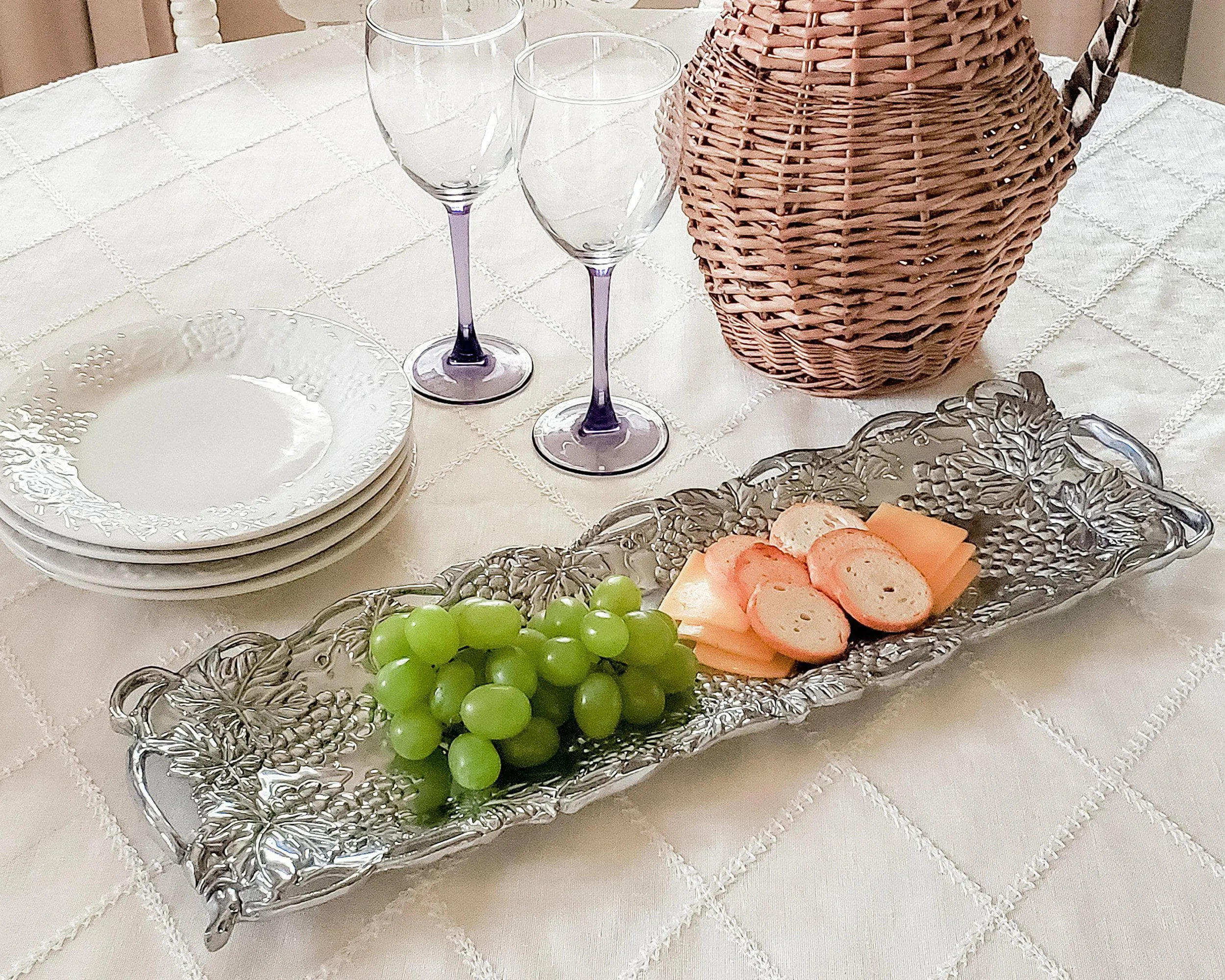 Arthur Court Grape Oblong Tray