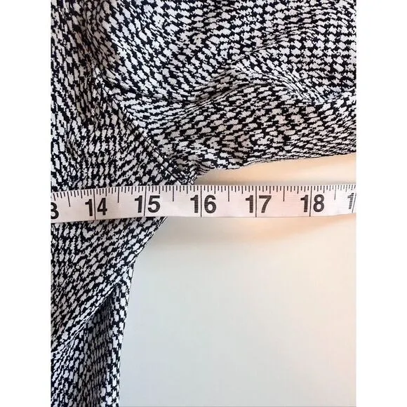 Athleta Dress S Tall Delancey 1/2 Zip Long Slve Black White Stretchy Athleisure