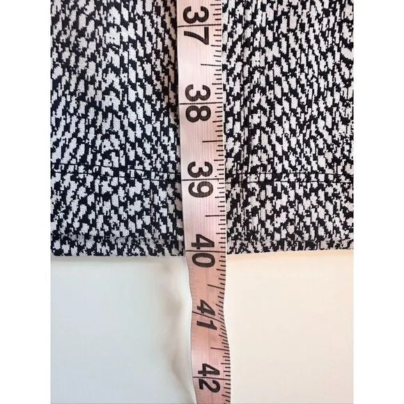 Athleta Dress S Tall Delancey 1/2 Zip Long Slve Black White Stretchy Athleisure