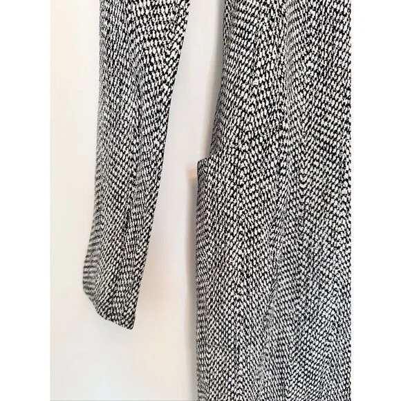 Athleta Dress S Tall Delancey 1/2 Zip Long Slve Black White Stretchy Athleisure