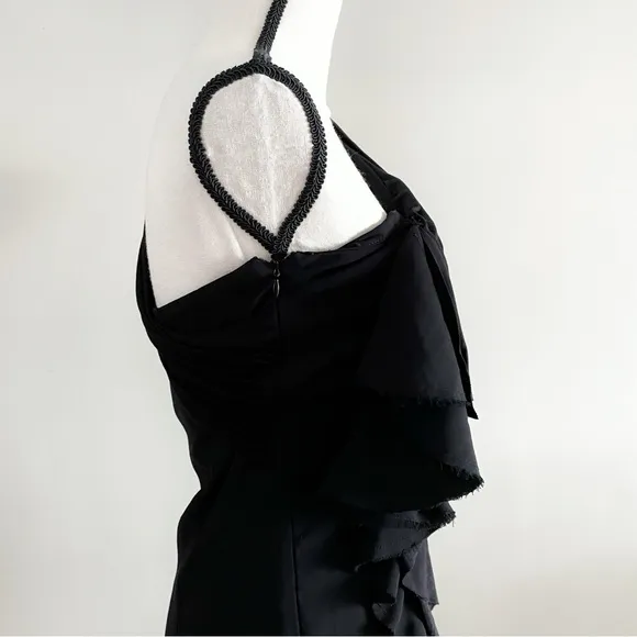 Atos Lombardini Black Cocktail Dress, Women Size 42 (US Size 6)