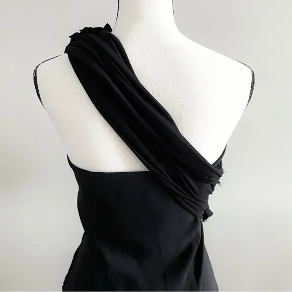 Atos Lombardini Black Cocktail Dress, Women Size 42 (US Size 6)