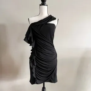 Atos Lombardini Black Cocktail Dress, Women Size 42 (US Size 6)