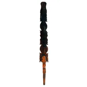 Austrian Primitive Pine Wool/Flax Spinning Wheel Distaff Tool
