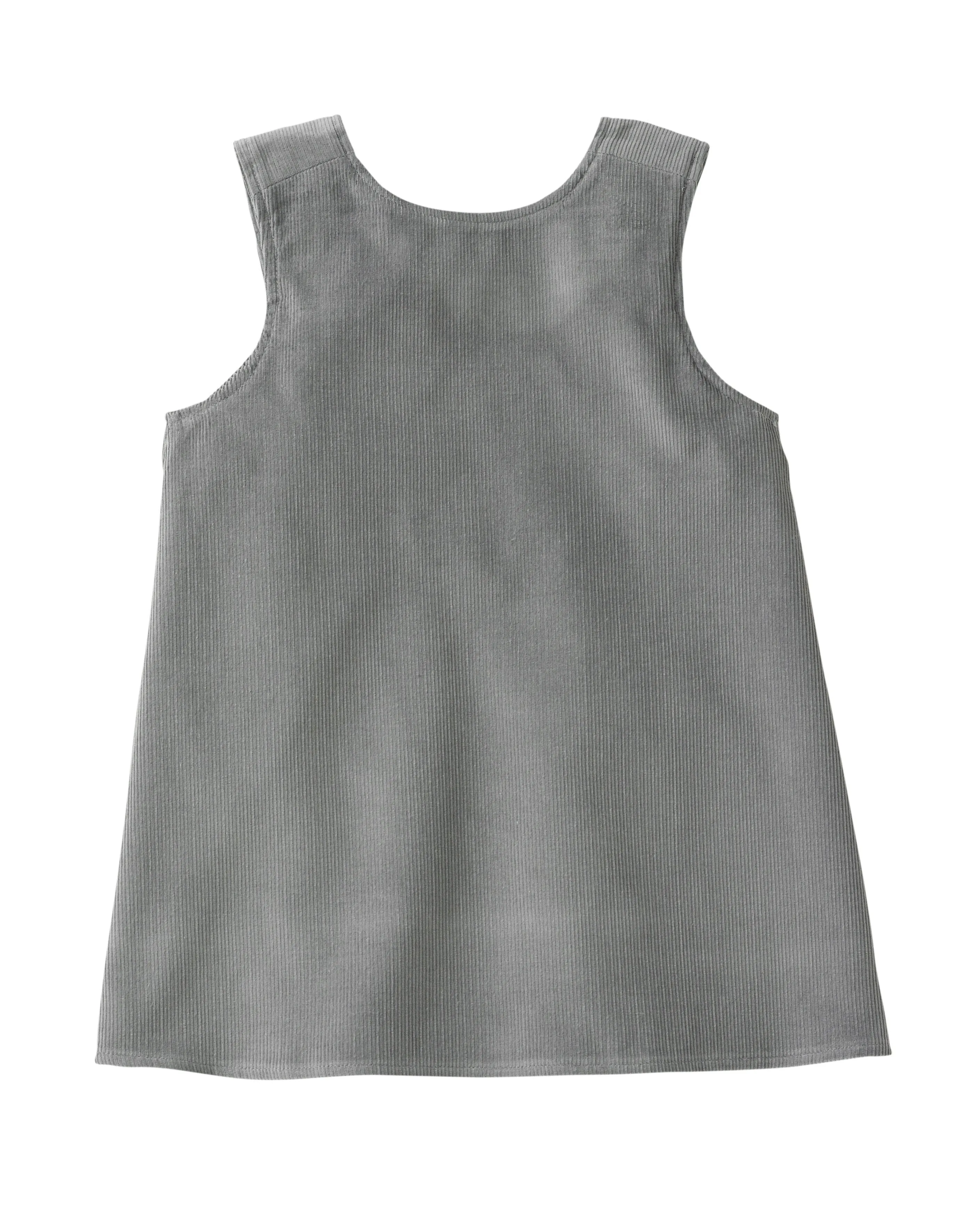 Baby girls mouse dress in grey corduroy, 1year to 8 years