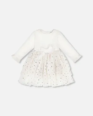 Baby Girls Off White Tulle Dress