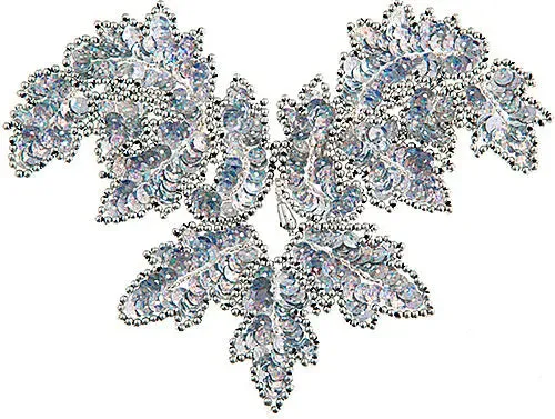Beaded Motif Sequin Lazer