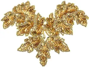 Beaded Motif Sequin Lazer