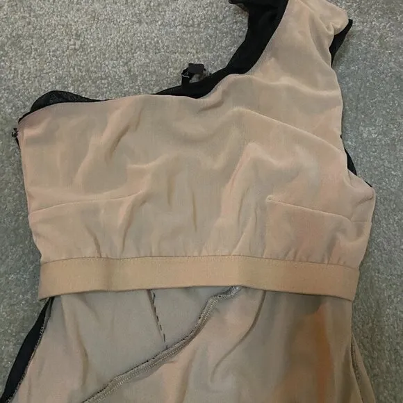 BEBE Black One Shoulder Mini Dress Size XXS