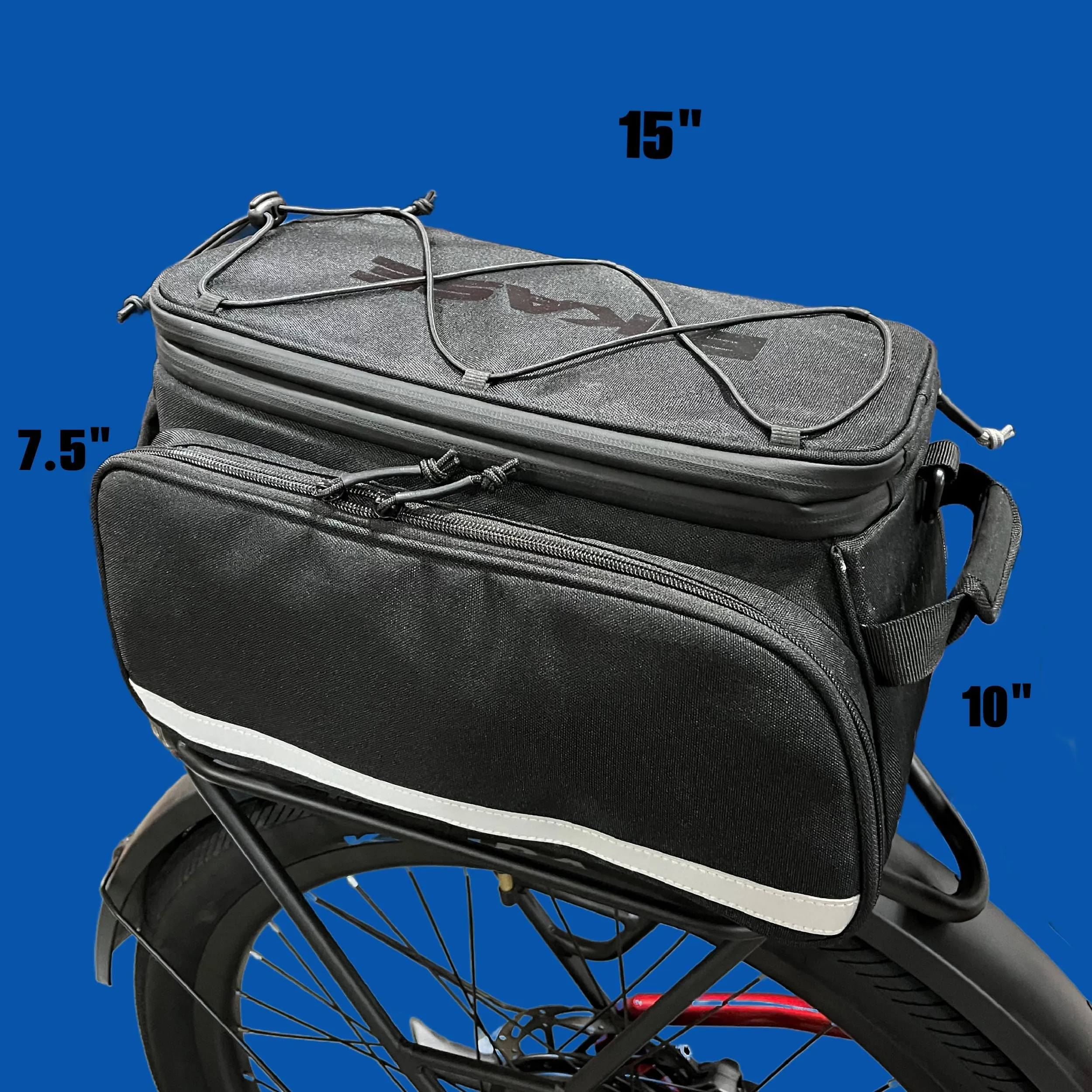 Big Poppa Expandable Waterproof Rack Bag with Panniers