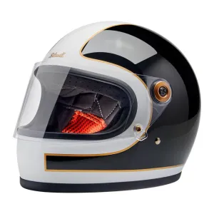 BILTWELL GRINGO S HELMET GLOSS WHITE/BLACK TRACKER