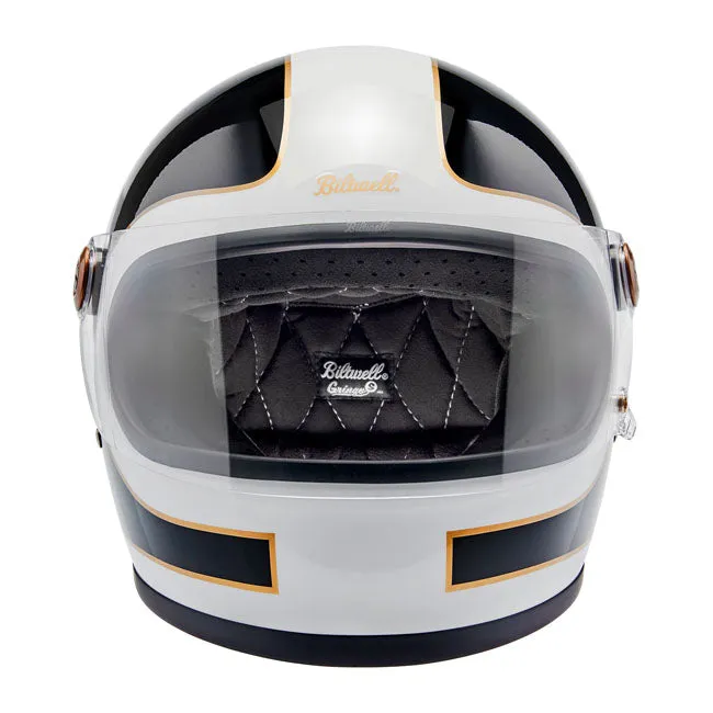 BILTWELL GRINGO S HELMET GLOSS WHITE/BLACK TRACKER